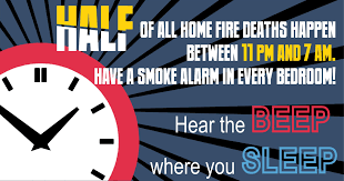 image of NFPA Hear the beep where you sleep Smoke Alarms